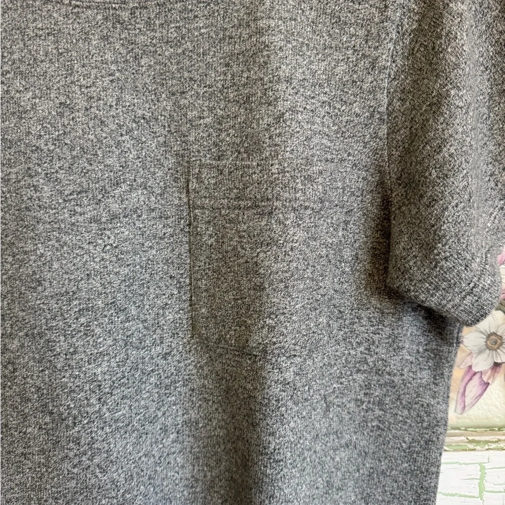 J.Crew Gray Speckled Knit Top Women’s Medium Short Sleeve